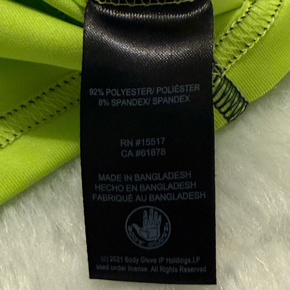 Lime Green Body Guard Rash Guard - Picture 5 of 5